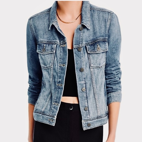 PAIGE Jackets & Blazers - Paige Rowan Denim Jacket “Stark” semi crop blue Jean jacket size small